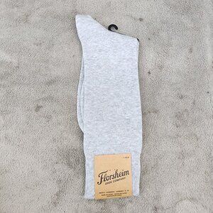 Florsheim Socks Mens Size 8-13 Gray Crew *NWT*